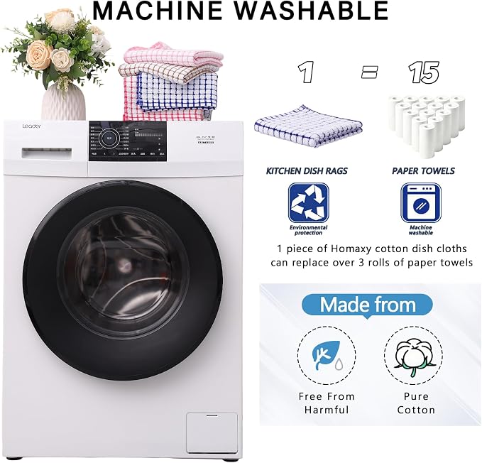Homaxy Kitchen Towels and Dishcloths Set - Image 9
