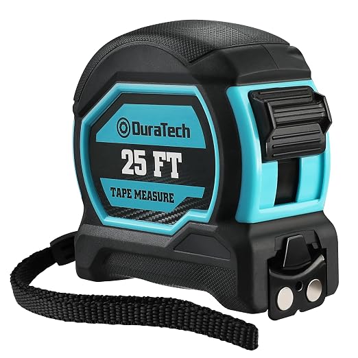 DURATECH 25FT Magnetic Double-Sided Tape Measure, Easy Read Measuring Tape by DURATECH