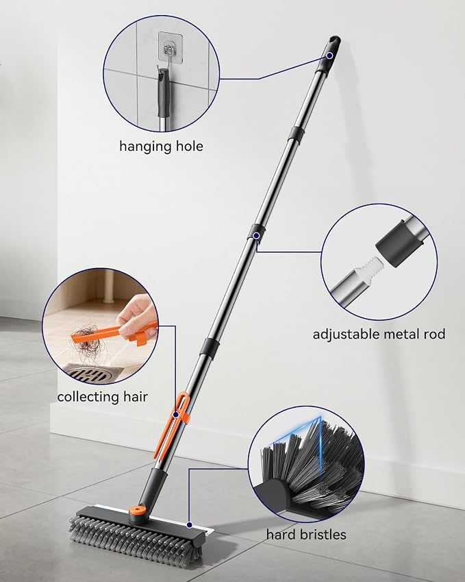 3 in 1 Adjustable Small Floor Scrub Brush - Image 5