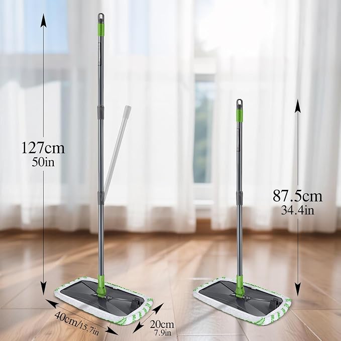 Hardwood Floor Mop, Extended Large Flat Floor Mop - Image 6