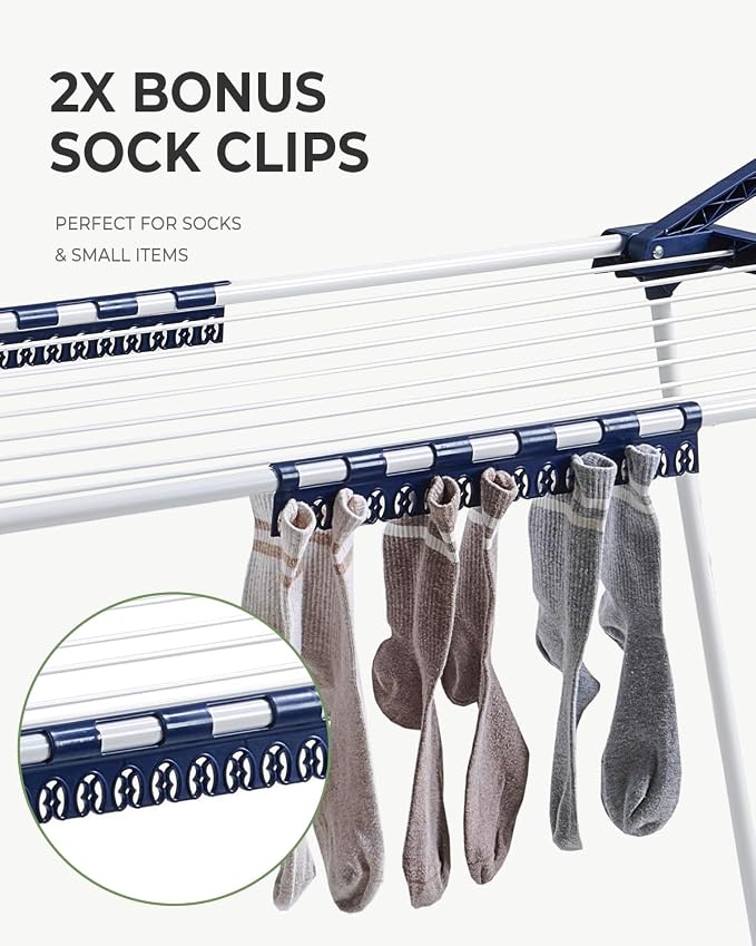 JS HANGER 90FT Extendable Clothes Drying Rack, Expands from 44" to 78" - Image 5