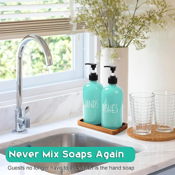ALELION Turquoise Dish Soap Dispenser - Image 3