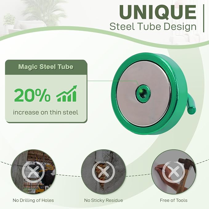 Neosmuk Magnetic Hooks Steel Tube Design - Image 2