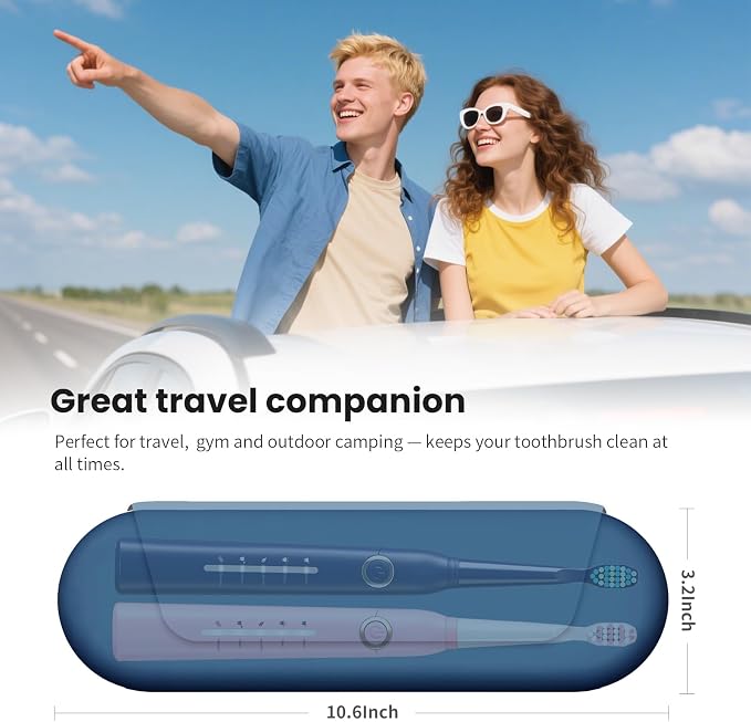 Silicone Electric Toothbrush Travel Case, Manual Toothbrush Travel Cover - Image 6