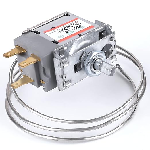 Mini Fridge Thermostat, 3 Pin Screw Mount Universal WDF-18 Refrigerator Thermostat 250V Compatible with 110V 4(6) A 50/60Hz Three Quality certifications Fridge Thermostat Controller