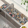 Faucet Mat for Kitchen Sink Absorbent Splash Guard Bathroom 23.5"X5.5" by Unknown