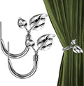 HIKMLK Leaf Shaped Curtain Tieback Holdbacks 2pcs, Handmade Metal Curtain Side by HIKMLK