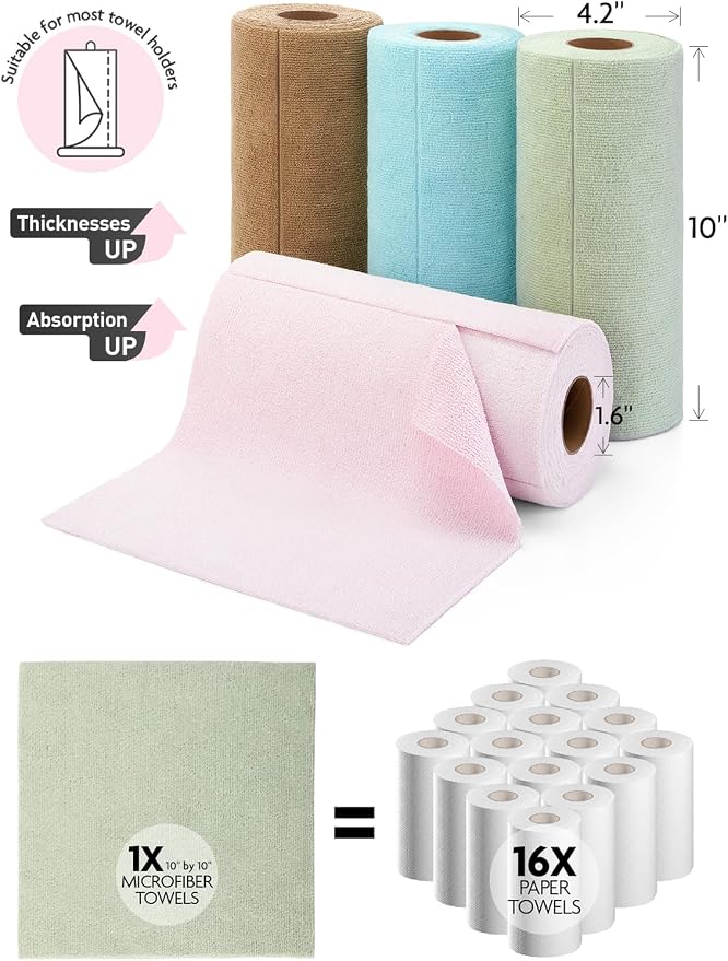 Fantasticlean Kitchen Towels Roll, 80 Sheets - Image 9