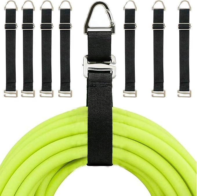 Metal Heavy Duty Extension Cord Organizer 7 Pack Black 17" Adjustable Storage by Euphonium