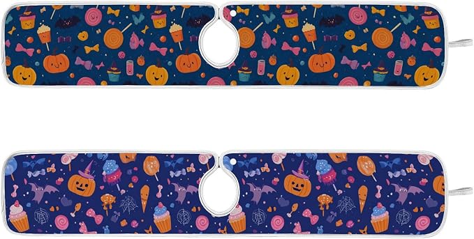 Candy Halloween Pumpkin Bat Sink Mat by Tatenale
