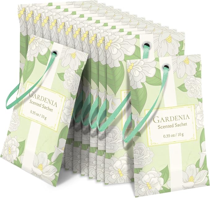 STRN Scented Sachets for Drawer and Closet, Gardenia Scent 14 Pack for Home by STRN-Delicate%C2%B7Cozy%C2%B7Stylish