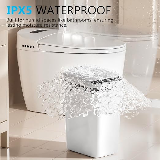 Bathroom Small Trash Can with Lid, Automatic Garbage Can, 2.6 Gallon | 3 Pack - Image 5