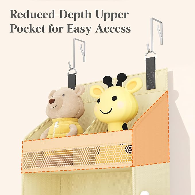 Lifewit 4 Tier Over the Door Organizer, Diaper Hanging Storage - Image 7