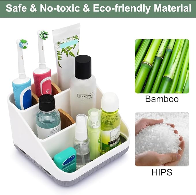 Toothbrush Holders for Bathrooms, 6 Slots, Detachable for Easy Clean, - Image 6