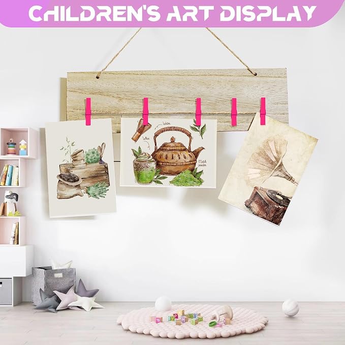 100 Pcs Wooden Clothespins - Image 3