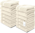 White Classic Luxury Cotton Washcloths 13x13 Inch by WhiteClassic