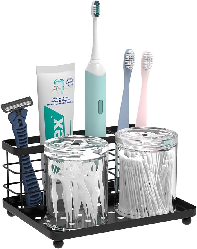 Luxspire Toothbrush Holders for Bathroom, Stainless Steel, 3 Slots, Toothbrush by Luxspire