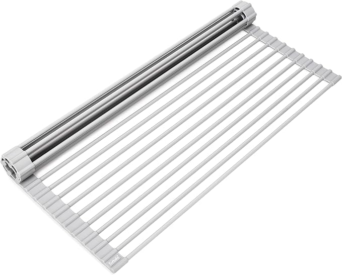 Surpahs 20.5 x 15.5 Inch Roll-Up Dish Drying Rack, Fits Across Sink Openings up by Surpahs