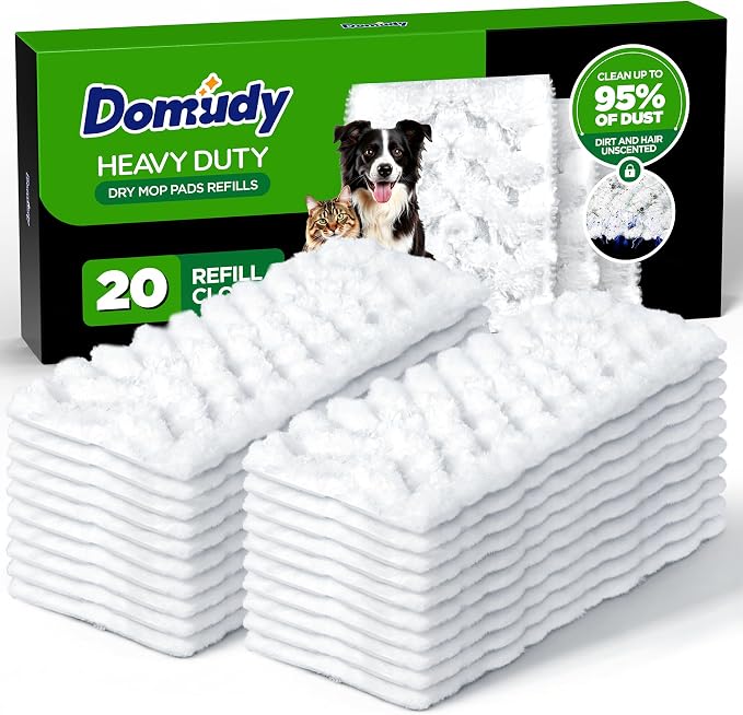 20 Count Dry Sweeping Cloth Refills by Domudy