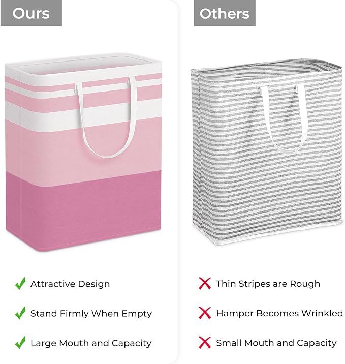HomeHacks 2 Pack Laundry Baskets, Laundry Hampers Bags | Waterproof, - Image 3