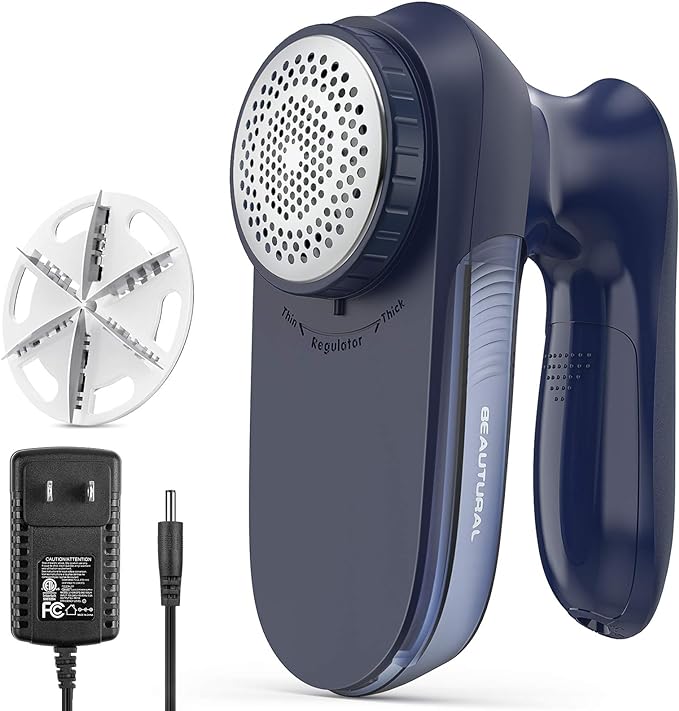 BEAUTURAL Fabric Shaver and Lint Remover, Portable Sweater Defuzzer | AC by BEAUTURAL