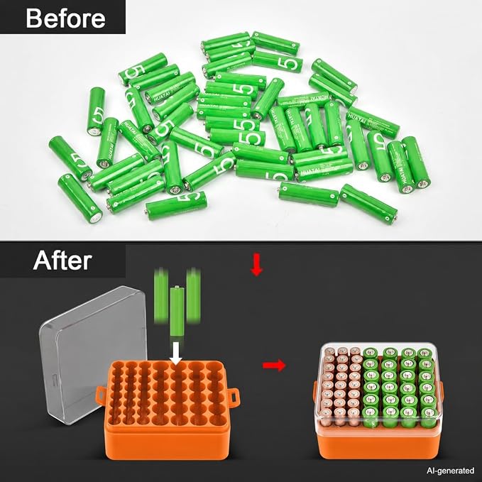 ALCYON Plastic Battery Organizer Storage Case - Image 6