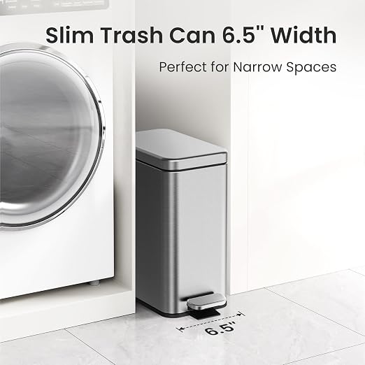Cesun 2.6 Gallons Small Bathroom Trash Can - Image 3
