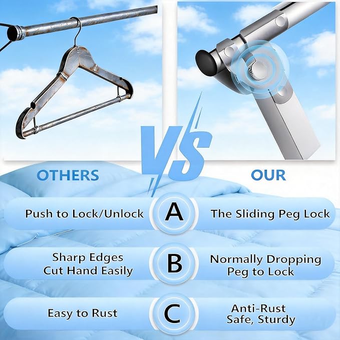 Clothes Drying Rack Folding Indoor Outdoor, Foldable Portable Laundry Drying - Image 3