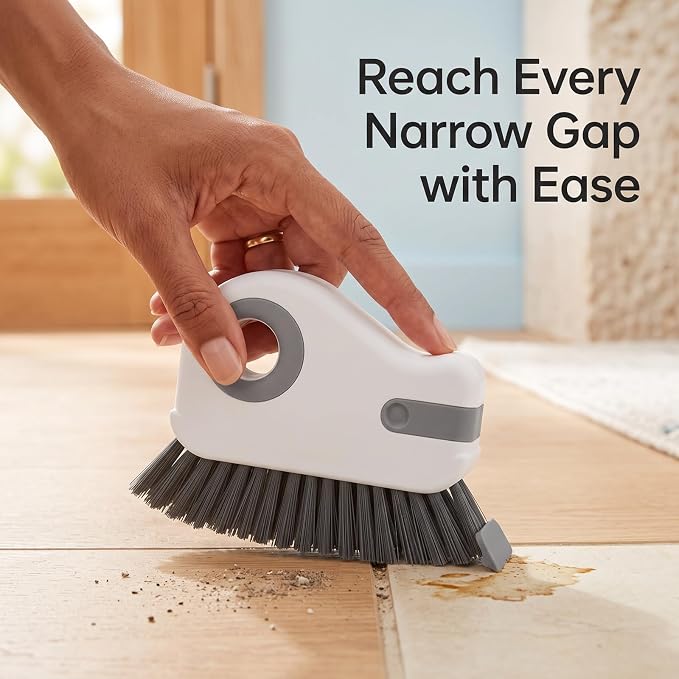 2 in 1 Hard Bristle Handheld Gap Scrubber Multi Purpose Narrow Space Cleaning - Image 3