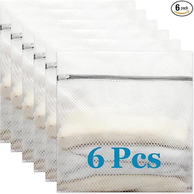 6 Pack XX-Large Mesh Laundry Bags by KISYONGUS
