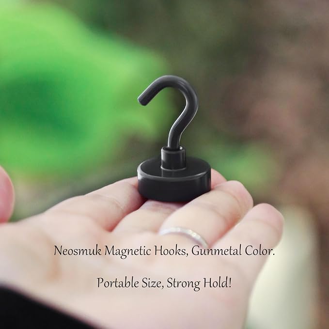 Neosmuk Magnetic Hooks, 40lb Heavy Duty, 10 Pack - Image 2