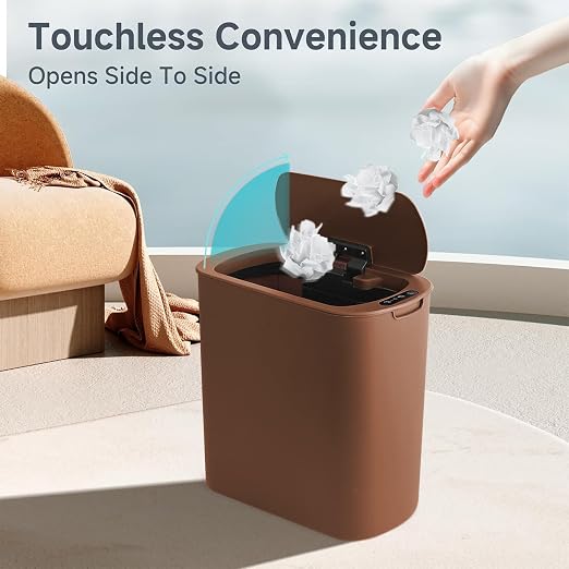 TIPGO 5 Gallon Automatic Bathroom Trash Can - Image 2