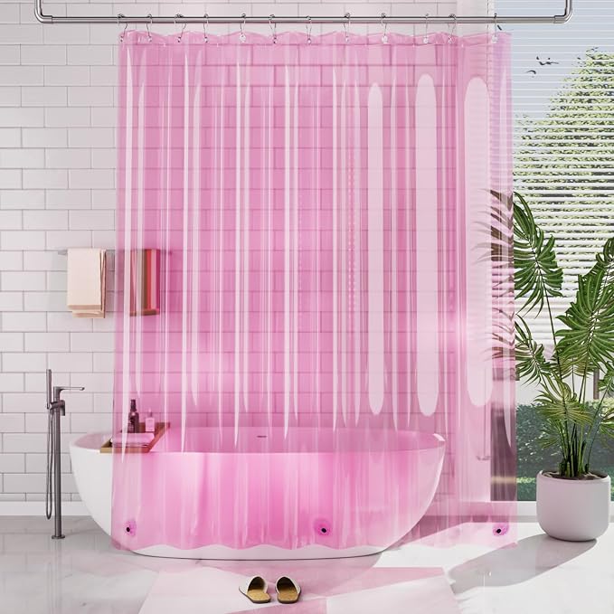AmazerBath 72x78 Long Shower Curtain Liner, Waterproof PEVA Shower Liners - Image 8
