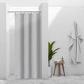 Barossa Design Silver Gray Stall Shower Curtain Liner by BarossaDesign