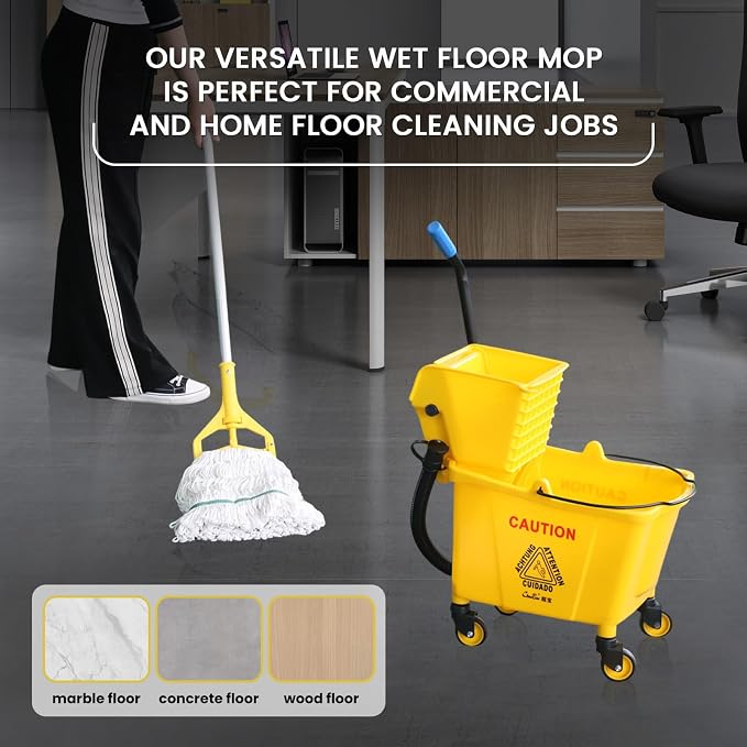 35Qt Commercial Mop Bucket - Image 7