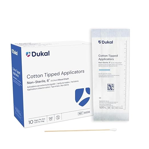 Dukal 9006-BX Cotton Tipped Applicator, Non-Sterile by Dukal