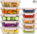 Dealusy 10 Sets 36 oz & 12 oz Glass Food Storage Containers by Dealusy