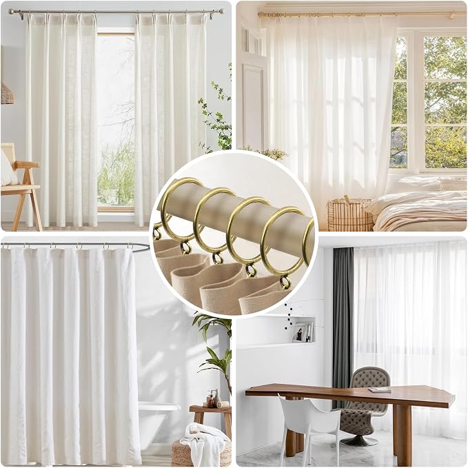 50 Pcs Curtain Rings and Hooks 1.52 Inch - Image 7
