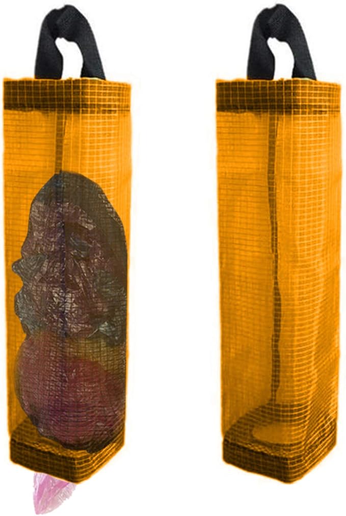 Plastic Bag Holder, Mesh Grocery Bag Holder Hanging Storage Bag Dispenser by TOGETRUEHOME