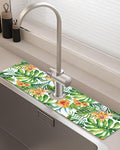 Patterned Sink Faucet Mat Kitchen Splash Guard Super Absorbent Drying Mat by BnhjsdwTablecloth