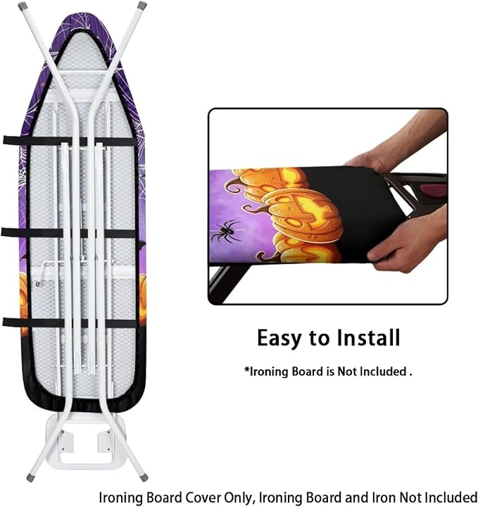 Halloween Pumpkin Ironing Board Cover and Pad 15x54 Inch Standard Size Iron - Image 4