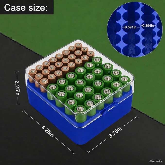 ALCYON Plastic Battery Organizer Storage Case - Image 4