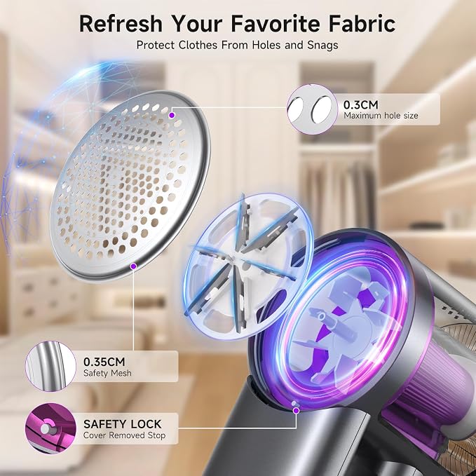 Powerful Fabric Shaver for Clothes, Safe Lint Remover - Image 4