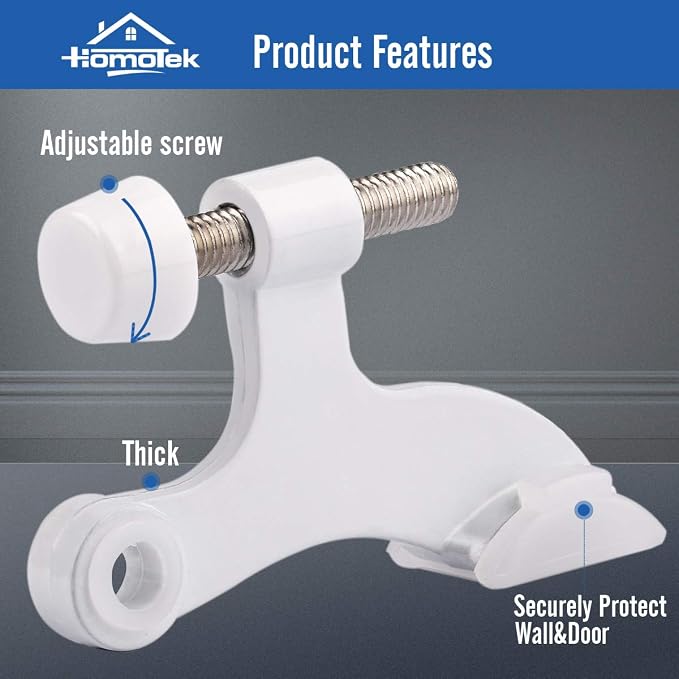 HOMOTEK 20 Pack Hinge Pin Door Stopper, Hinge Stops - Image 6