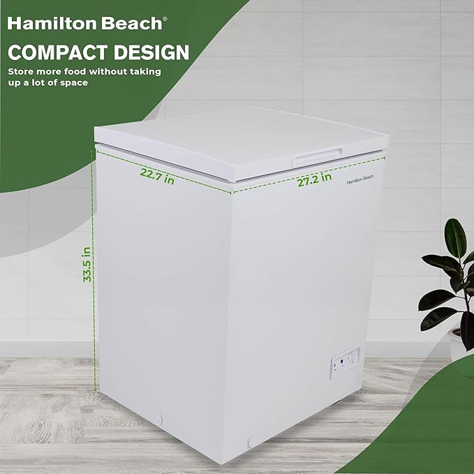 Hamilton Beach 5 cu ft Chest Freezer, White