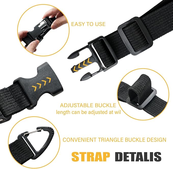 Heavy Duty Extension Cord Holder Organizer 17 Inch Adjustable Storage Straps - Image 4