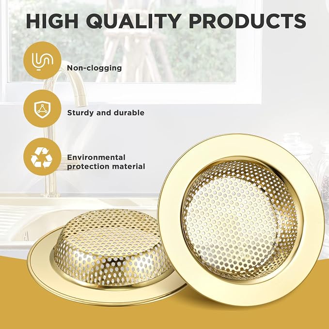 Retisee 2 Pcs Kitchen Sink Drain Strainer 4.4 Inch - Image 4