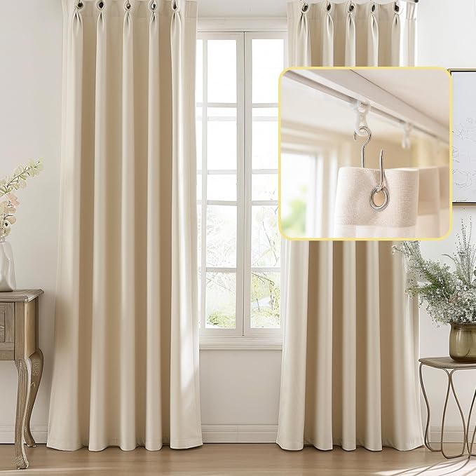 60Pcs Metal Curtain Track Hooks S Shaped Small Drape Curtain Wire Hooks - Image 6