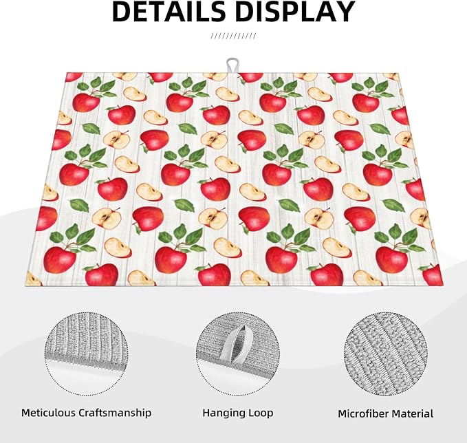 Apple Orchard Wood Grain Dish Drying Mat - Image 3