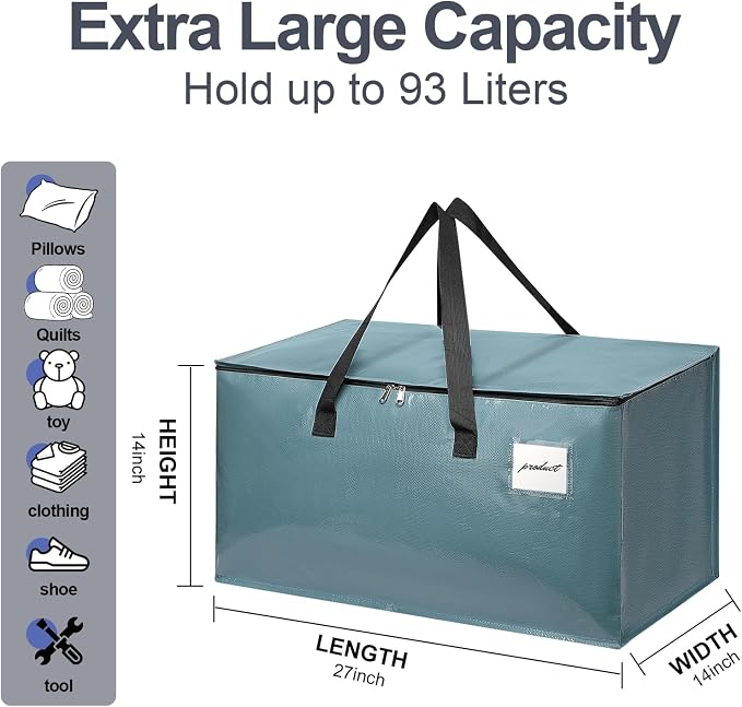 Moving Bags Heavy Duty Steel Blue – Large Packing Bags - Image 2